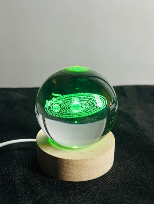 7 Color Changing 3D LED Crystal Ball - Image 5