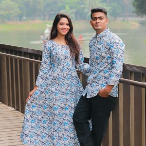 Shirt and Gown Couple Dress